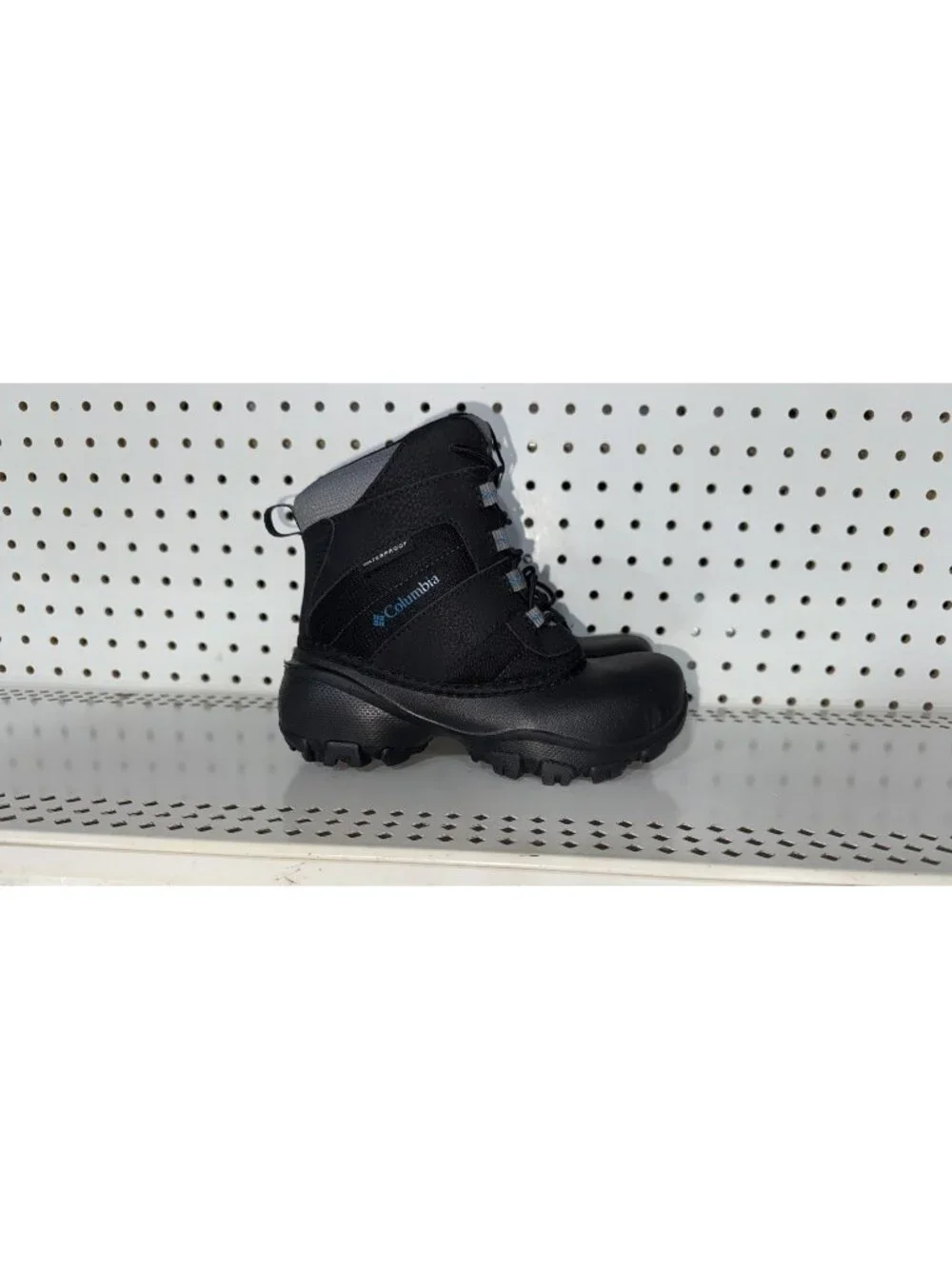 Columbia Rope Tow III Boys Youth Insulated WP Winter Snow Boots Size 1 Black